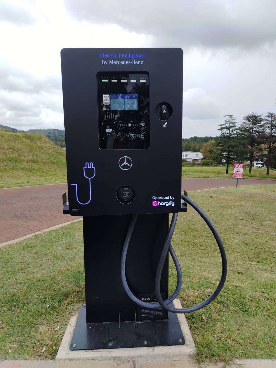 Mercedes-Benz Electric Intelligence EV charger operated by Chargify