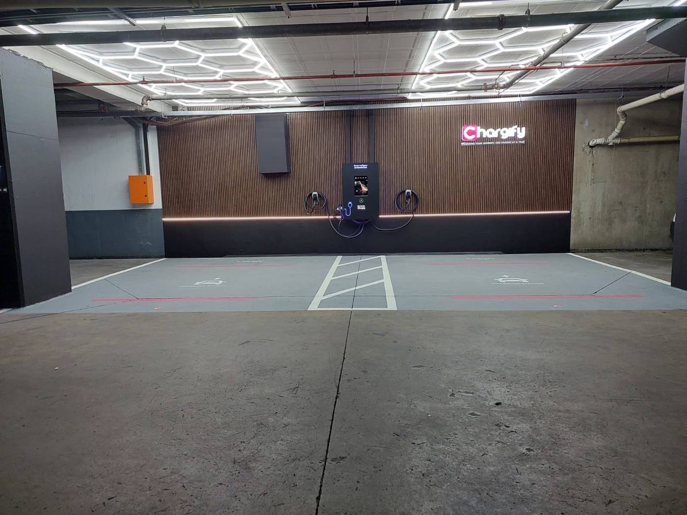 Chargify EV charging bay installed by Sputnik Energy